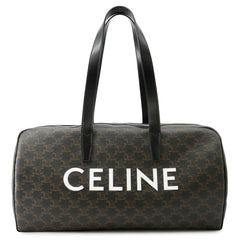 Celine Boston bag, Triomphe leather, 113852BZK, handbag — Like New