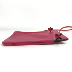 HERMES Bicolor Sac Aline Mini Pochette Shoulder Bag in Pink Leather — Like New