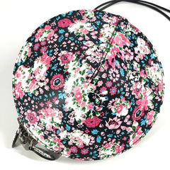 LOUIS VUITTON Floral Print Tupi Shoulder Bag in Black Leather, Unisex — Like New