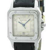 CARTIER Santos Galbee Steel Quartz Mens Watch W20025D6 Polished — Very Good