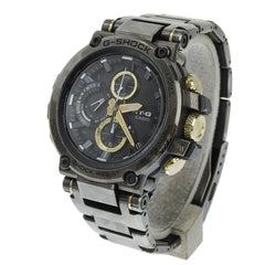 CASIO G-Shock MTG B1000 DCM 1AJF Black Dial Watch Metal SS Radio Solar 48mm Men's — Very Good