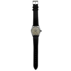Tudor Oyster Watch, Beige, Silver, Brown, 7934, Manual Winding, Overhauled, Stainless Steel, Leather Strap, 216*** TUDOR — Good