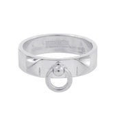 Hermes Collier de Chien PM Ring, SV925 Silver, H115607B, Ring Size 55 — Like New