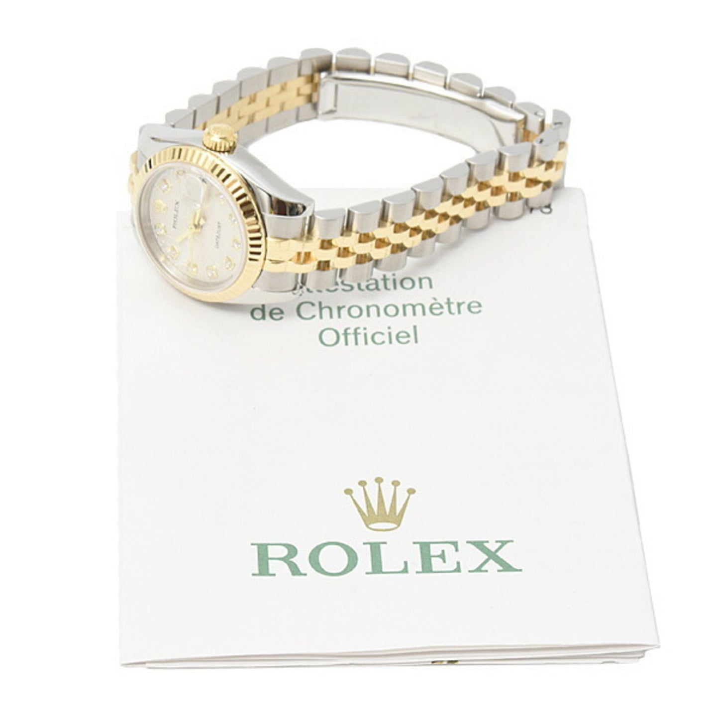 Rolex Watch Ladies Datejust Automatic Computer Silver Dial ROLEX SS×750YG 179173G