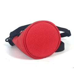 BALENCIAGA 618193 WEEKEND Bottle Holder Pochette Shoulder Bag Nylon Canvas Men's Women's Red MO-241006-10 — New - Store Return