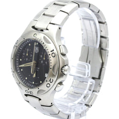 TAG HEUER Kirium Chronograph Steel Quartz Mens Watch CL1110 Polished — Very Good