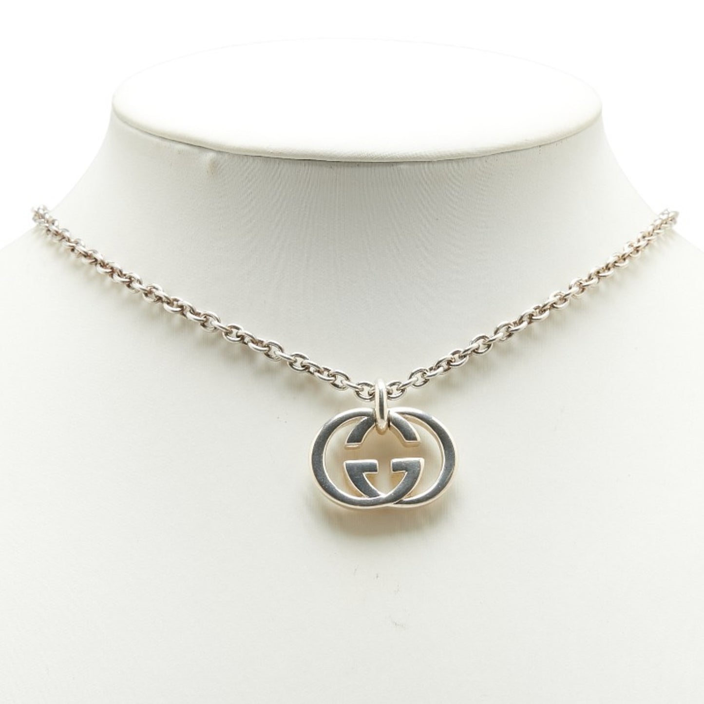 Gucci Interlocking G Necklace 190484 J8400 8106 SV925 Silver Women's GUCCI