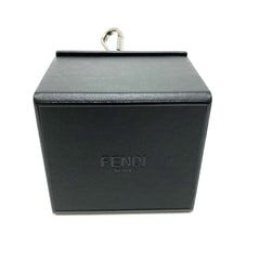 FENDI 7AR894 Logo/Accessory Mini Box Charm Keychain Leather Women's Black Like New — Like New