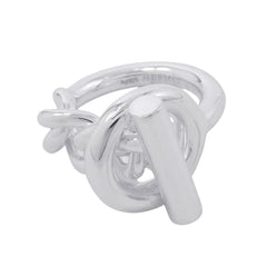 Hermes Croisette MM ring, SV925 silver, ring size 52. HERMES ring — Like New