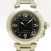 Cartier Pasha C 35mm black dial SS 20180320 — Very Good