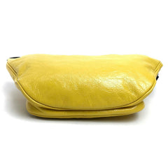 BALENCIAGA 529550 EXPLORER BELT PACK Body Bag Leather Men's Women's Yellow E-190904-55 — New - Store Return