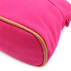 HERMES Bolide Pouch 20 Handbag Multi-purpose Canvas Leather Fuchsia Pink — Like New