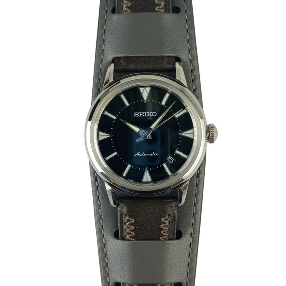 SEIKO Prospex Alpinist Reissue Design Watch, Limited Edition of 1959 Pieces, 6L35-00E0 SJE085, Black Dial, Stainless Steel, Leather Strap, Men's Watch — New - Store Return