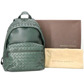 BOTTEGA VENETA Bottega Veneta Intrecciato Backpack Rucksack Green — New - Store Return