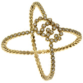 Gucci GG Running Diamond Ring #15 18K Yellow Gold Women's GUCCI — Like New