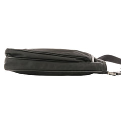 PRADA Re-Nylon Saffiano Leather Triangle Logo Plate Shoulder Bag 2VH118 Black (Men's & Women's) — Like New