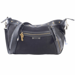 Burberry Canvas Shoulder Bag Leather Black Women's Blue Label Crossbody BURBERRY — Like New