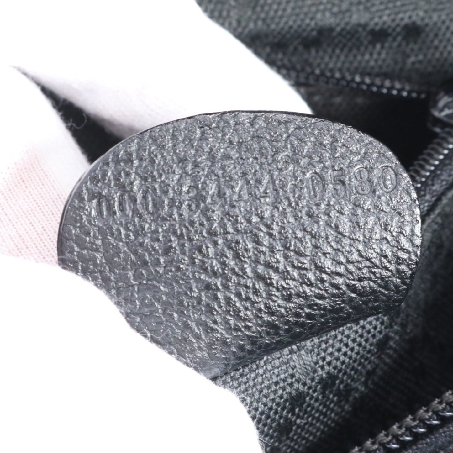 Gucci Bamboo 000 3444 Leather Handbag Black Tote Women's