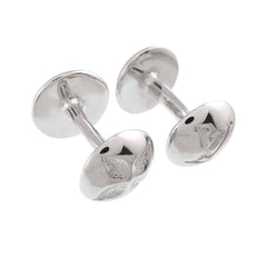 Louis Vuitton Bouton de Manchette Motif Cufflinks, SV 925 Sterling Silver (LV Cufflinks) — Like New