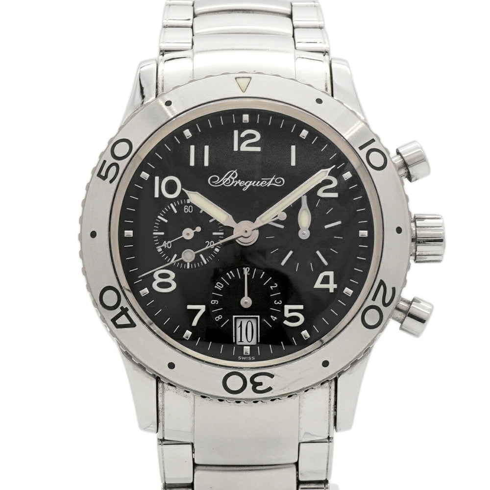 Breguet Type 20 Transatlantique 3820 Black Dial Men's Watch — Good