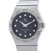 OMEGA Constellation Polished 12-Diamond Watch 123.10.27.60.51.002 Women's Stainless Steel 40353 — Good