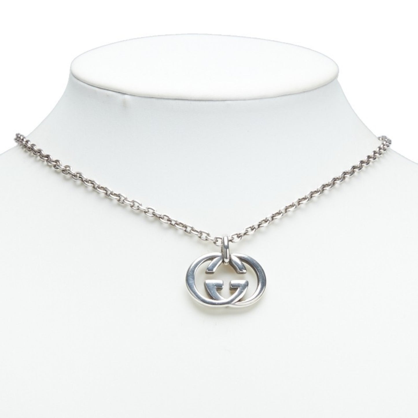 Gucci Interlocking G Necklace in SV925 Silver for Women