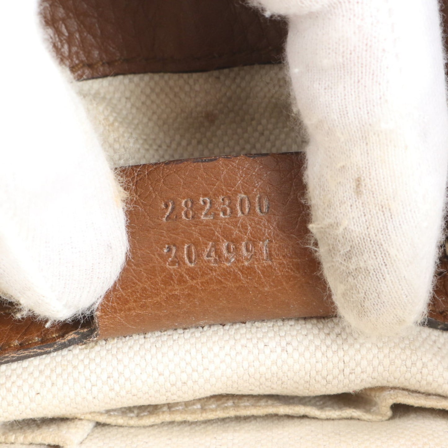 Gucci GG Canvas Bella Bamboo Ribbon Tassel Leather Tote Bag (282300) Women's