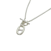 HERMES H10414B Chaine d'Ancre Amulet Accessory Necklace SV925 Men's Women's Silver — New