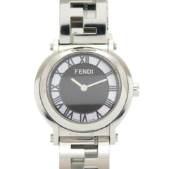 Fendi 6100L Caredro Shell Stainless Steel Black Quartz Watch with Dial 0556FENDI — Good
