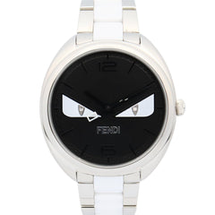 Fendi Bugs Monster Watch, Stainless Steel, Women's, Black, 21000M — Very Good