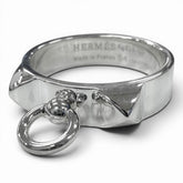 HERMES (Hermes) Collier de Chien AG925 Ring, 2019 model, Silver, Size 54, Made in France, Weight 4.8g, Men's/Women's Accessory — Like New