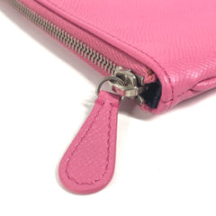 Balenciaga 545773 logo pouch bag Clutch bag pink Black — Like New
