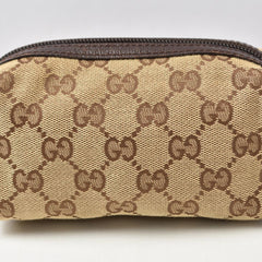 Gucci pouch, GUCCI GG canvas / brown beige, 29596 — Like New