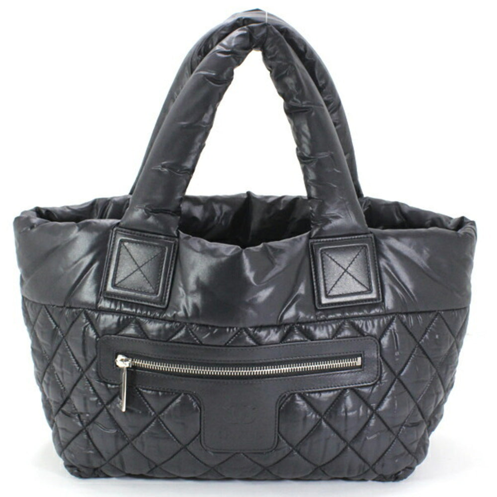 Chanel Coco Cocoon PM Small Tote Bag, Black Nylon with Mark, Women's, KM3144 — Like New