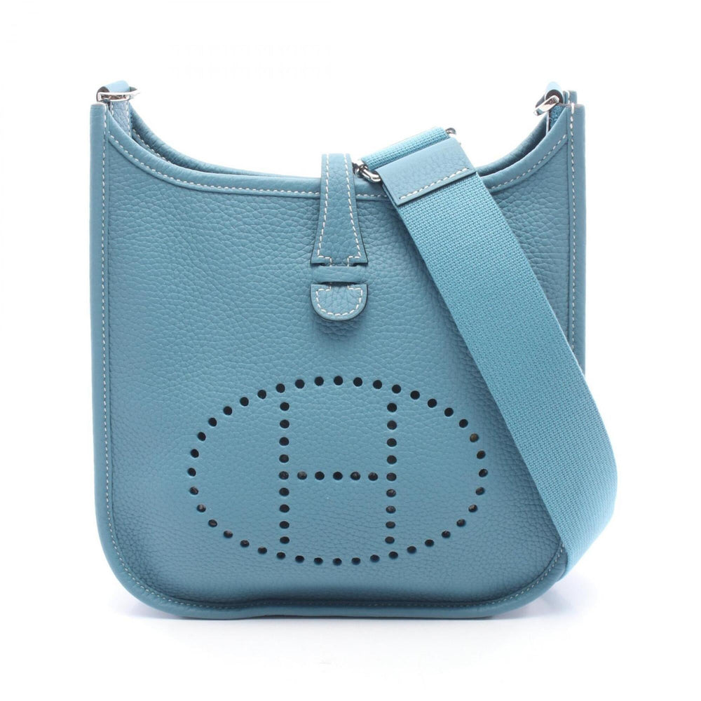 Hermes Evelyne 23 New Blue Jean Shoulder Bag/Handbag, Taurillon Clemence Leather, Women's — New - Store Return