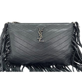 Yves Saint Laurent leather shoulder bag, black — New - Store Return