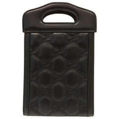 GUCCI GG Matelassé Mini Top Handle Bag Shoulder 723776 Black Women's — Like New