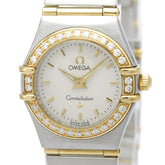 OMEGA Constellation Diamond 18K Gold Steel Watch 1267.30 Polished — Very Good