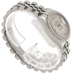 Rolex 179384G Datejust 10-Piece Diamond Bezel Watch in Stainless Steel/SS/18K White Gold with Diamonds, Women's — Good