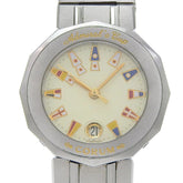 Corum Admirals Cup Watch 39.610.20 V050 Stainless Steel Silver Quartz Analog Ivory Dial Women's — Good