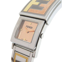 Fendi Secret 2 Time Zone 5500L Stainless Steel Gold Quartz Watch 1915 FENDI — Good