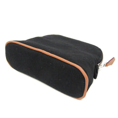 Hermes Bolide Mini Mini Women's Cotton,Leather Pouch Black,Brown — Like New