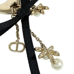 Christian Dior Dior Women's Bag Charm, Bloom in Ribbon, Black — Like New