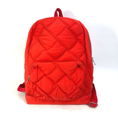 BOTTEGA VENETA 652188 Maxi Intrecciato bag Backpack Tomato Red — Like New