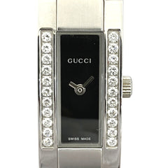 Gucci watch, total weight 74.6g, stainless steel, quartz movement, black dial, 4600L — Good