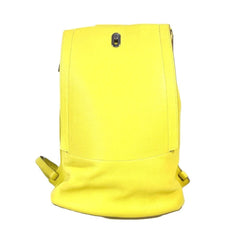 HERMES Sacado GR24 Backpack Bag Rucksack Leather Men's Women's Yellow Like New — Like New