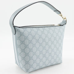 Gucci Ophidia Super Mini Shoulder Bag 795170 FAD09 8741 in GG Supreme Canvas, Dusty Blue. Women's. S173025653 — Like New