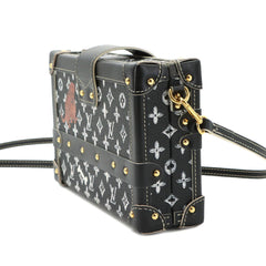 Louis Vuitton Monogram Catgram Petite Malle Shoulder Handbag, Black M44437 — Like New