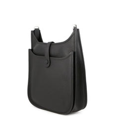 Hermes Evelyne 3 PM Shoulder Bag, Black, Taurillon Clemence Leather, G Stamp, Evelyne, Handbag, Women's, HERMES — Like New
