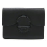 HERMES Faco 1938-19 Clutch Bag, Second Chevre Leather, Black, A Stamp, Sale Item — Like New